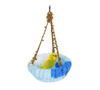 Hamac chaud pour oiseaux - Hamac d'hiver en peluche pour cage - Fournitures pour animaux de compagnie pour dormir, se cacher, jouer à la volière, se reposer, élever une position extérieure