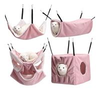 Hamac chinchilla Lit tunnel doux et chaud en peluche pour se cacher et