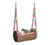 Hamac Chinchilla,Nid suspendu respirant résistant aux rongeurs,Tapis de fréthang pour cage avec tapis amovible | pour cochon d'inde syrien nain intérieur