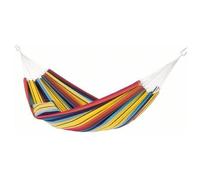 Hamac classique brésilien - AMAZONAS - Barbados rainbow - Double et extra-stable - Jaune - Fibre naturelle