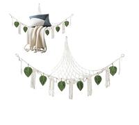 Hamac d'angle en pour Jouets en Peluche - Support de Rangement en bohème pour Chambre d'enfant, Salle de Jeux, Chambre à Coucher, Salle de Classe, Maison