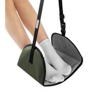 Hamac d'avion pour pieds - Siège de voyage réglable, support portable pour les jambes - Design léger et pliable avec coussin doux pour le train de bureau de l'avion et scénario d'utilisation