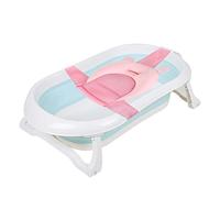 Hamac de Bain Respirant Confortable Bébé Coussin de Baignoire en Maille Antidérapant Filet de Bain Réglable Flottant Nouveau-né Accessoire de Bain Pliable Tapis de Bain pour Chambre