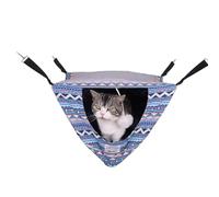 Hamac de cage pour chat - Hamac pour chat - Hamac bohème à double couche - Pour se reposer et dormir - Hamac amovible - Nettoyage facile pour la cour intérieure