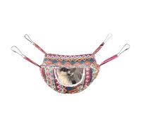 Hamac de cage pour petits animaux - Lit chaud en peluche à suspendre, pour furets, souris, hamsters, cochons d'Inde, lapins, balançoire double face pour dormir, pochette chaude pour petits animaux