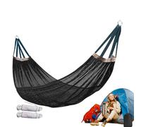 Hamac de camping, balançoire d'arbre d'extérieur avec filet, 260 x 130 cm, tissu respirant et léger, lit à suspendre portable pour jardin, balcon, randonnée, voyage