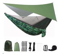 Hamac de camping en plein air avec bâche anti-pluie et moustiquaire,tente avec sangles d'arbre,portable 1-2 en nylon,parachute pour voyage - Type MC-JL