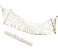 Hamac de camping extérieur Hamac en maille tressée 200 x 80 cm en corde super respirante pour intérieur et extérieur, balcon, jardin, plage, 200 kg