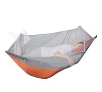 Hamac de camping - Hamac de camping double couche avec moustiquaire et mouche de pluie | Gnat NET Waterficht et respirant, lit portable léger en plein air pour la randonnée, les sacs à dos, les