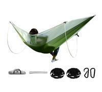 Hamac de Camping, hamac Portable, hamac de Voyage - Hamac de Camping Portable, hamac en Nylon, hamac d'extérieur en Nylon, Double Barre de Support