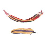 Hamac de Camping léger, Portable, Voyage en Plein air, avec Barre d'épandage en Bois Dur, pour Camping, randonnée, Voyage (Rouge)