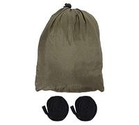 Hamac de Camping Portable avec Sangle d'arbre, lit Double Suspendu pour Voyages en Plein air, hamac en Taffetas en Nylon léger avec Une capacité de 200 kg, Comprend 2 Sangles pour (Green)