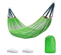 Hamac de camping pour jardin et voyage, chaise longue d ' extérieur respirante avec 2 cordes et pochette de rangement, hamac de camping en 260 x 130 cm, chaise longue d ' extérieur portable, de le