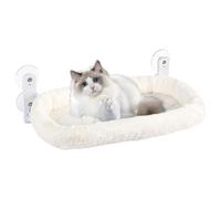 Hamac de fenêtre pour chat avec ventouse pour murs et surfaces en verre | Hamac pour chats pliable et peu encombrant, lit pour chats chaud et respirant pour animaux de compagnie