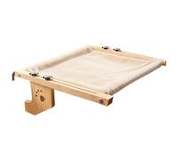 Hamac de fenêtre pour Chat - Cadre en Bois Massif Générique, Housse Confortable, hamac d'intérieur Stable | pour Chatons Chats Lieu de Repos Mural Lieu de Soleil Jeu Sommeil Confort Maison
