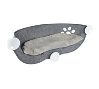 Hamac de Fenêtre pour Chat ""Feutrine"" 67cm Gris