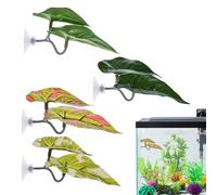 Hamac de feuilles de poisson Betta, bien-aimé Betta Leaf | BETTA Spawning Grounds | Lit de repos décoratif pour l'élevage, lot de 4 terrains de reproduction de réservoir de poisson