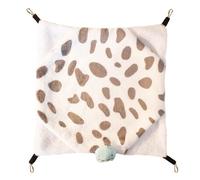 Hamac de hamster - Maison chaude pour dormir l'hiver en coton, lit pour petits animaux 19x12x3,5 cm | Nest de la cage d'écureuil de coton chaud, lit confortable pour petits animaux pour hamster
