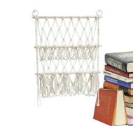 Hamac de jouets en peluche - Filet de rangement pour animaux en peluche réglable | Filet tissé double couche avec pompons pour chambre à coucher