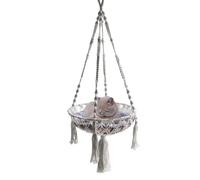 Hamac De Lit Pour Chat En Corde De Coton Tissé À La Main - Chaise En Filet À Balançoire Suspendue Pour Animaux De Compagnie | Accueil Fournitures Pour Animaux Panier Suspendu Pour Chat | Panier De