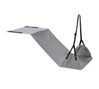 Hamac de pied d'avion, hamac réglable de repose-pieds d'avion pour le voyage, support jambe portable pour les longs vols, 25 x 47 cm, gris