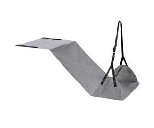 Hamac de pied d'avion, hamac réglable de repose-pieds d'avion pour le voyage, support jambe portable pour les longs vols, 25 x 47 cm, gris