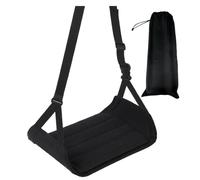 Hamac de pied pour voyage en avion, grand hamac de bureau réglable avec base de support amovible - Porte-vêtements pratique, pour voyage, muses de vol le long des endroits pour détendre les pieds