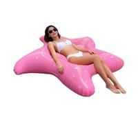 Hamac de piscine gonflable, flotteur d'eau en forme d'étoile, chaise longue flottante de 783 g pour adultes avec filet de soutien doux, piscine en PVC épais pour l'extérieur, la plage, la cour, le lac