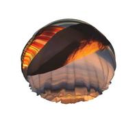 Hamac de plage coucher de soleil double couche pour femme, réutilisable, design de grande taille adapté à toutes les longueurs de cheveux, adapté pour les filles, spa et salon à domicile.