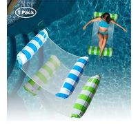 Hamac de plongée pliable et flottant en PVC, matelas gonflable pour piscine, chaise flottante pour la baignade, matelas gonflable pour fête au bord de la piscine TW-Green-CQD