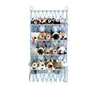 Hamac de Rangement pour Jouets en Macrame Bohème - Organisateur Suspendu à 4 Niveaux pour Peluches, Support Filet Mural Grande Capacité Décoration de Crèche, Étagère Style Bohémien pour Chambre