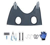 Hamac De Toilettage Pour Animaux 11 Pièces Gris S