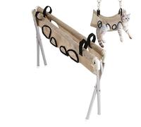 Hamac De Toilettage Pour Chat, 60x40cm Fer Table De Toilettage Pour Animaux | Respirant 8 Trous Et Résistant Aux Morsures, Table De Toilettage Avec Contention Pour Chiot Convient Aux Chats Chatons
