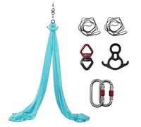 Hamac de yoga aérien - Balançoire trapèze verticale pour exercices d'inversion et entraînement de fitness - Kit complet avec matériel pour vol acrobatique et pilates
