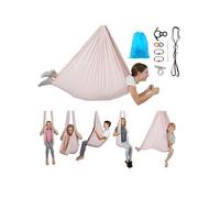 VEVOR Hamac de Yoga Aérien Capacité de Charge 136 kg, Kit Balançoire de Yoga Inversion Danse Aérienne, Hamac en Nylon Rose avec Sac de Rangement Zippé, pour Fitness Musculation Pilates Gym Maison