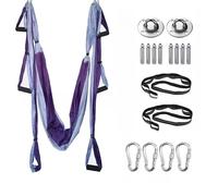 Hamac De Yoga Aérien,Ensemble Complet Pour Exercices D'inversion,Assemblage D'extension Eze,Anti-Passion Au Plafond - Type Two Purple