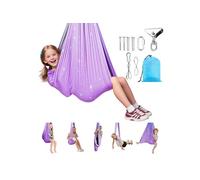 VEVOR Hamac de Yoga Aérien Sensoriel, Kit Balançoire de Yoga Inversion Danse Aérienne avec Capacité de Charge 136 kg, Hamac en Nylon Double Couche, Pivotant à 360°, pour Fitness Pilates Gym Maison