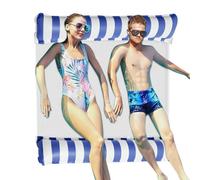 Hamac d'eau flottant pour adultes, quai flottant d'eau, double chaise longue gonflable accessoires pour la natation, l'été, le lac, la plage, bronzage, femmes et hommes, détente en plein air