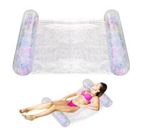 Hamac d'eau flottant pour piscine - Chaise longue flottante pour se détendre sur l'eau | Design pliable étanche avec matériau léger et durable pour plage, rivières, piscine, loisirs