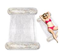 Hamac d'eau - Hamac de lit flottant | Chaise longue de piscine | Hamac flottant | Hamac flottant | Radeau de piscine pliable et étanche pour la plage, le lac, les rivières et la piscine