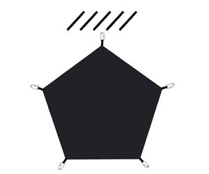 Hamac d'escalade en Forme De Dôme - Grimpeur en Matériau Synthétique, Hamac d'escalade pour | Hamac À Dôme Géométrique Léger, Capacité De 300 LB avec Anneaux De Connexion, Fixation d'escalade