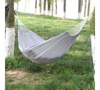 Hamac d'extérieur double couche en toile,bâche de couchage,équipement de camping,détente,randonnée,voyage,jardin - Type gray