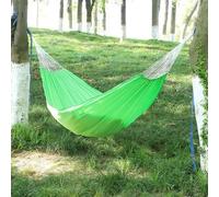 Hamac d'extérieur double couche en toile,bâche de couchage,équipement de camping,détente,randonnée,voyage,jardin - Type green