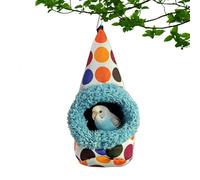Hamac d'Intérieur pour Oiseaux Maison Douillette De Nuit Pour Perruche | Nid en Peluche pour Oiseaux convient à la Maison, au Lit d'Hiver, à l'Inséparable, Calopsitte, Conure, Canari, Chardonneret