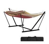 Hamac Double 2 Places 12 ft avec Support Autoportant en Acier Robuste