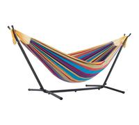 Hamac double avec support - VIVERE - Tropical - Multicolore - Coton - Support acier