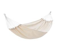 Hamac double d'extérieur - Balançoire anti-retournement pour le camping et la relaxation - Léger pour l'intérieur et l'extérieur - Parfait pour une personne seule (blanc)