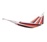 Hamac double rayé dominante rouge