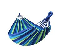Hamac double - TONLRGY - Hamac double - 260x150 cm - bleu - coton respirant