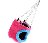 Hamac Douillet pour Petits Animaux, Cabane Chaude Suspendue Taille S | Coton, Quatre Clips Inclus, Usage en Cage pour Dormir ou Se Cacher, Couleur Aléatoire